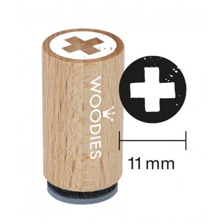 Timbro Croce Legno Mini Woodies