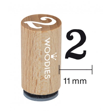 Timbro N. 2 Legno Mini Woodies