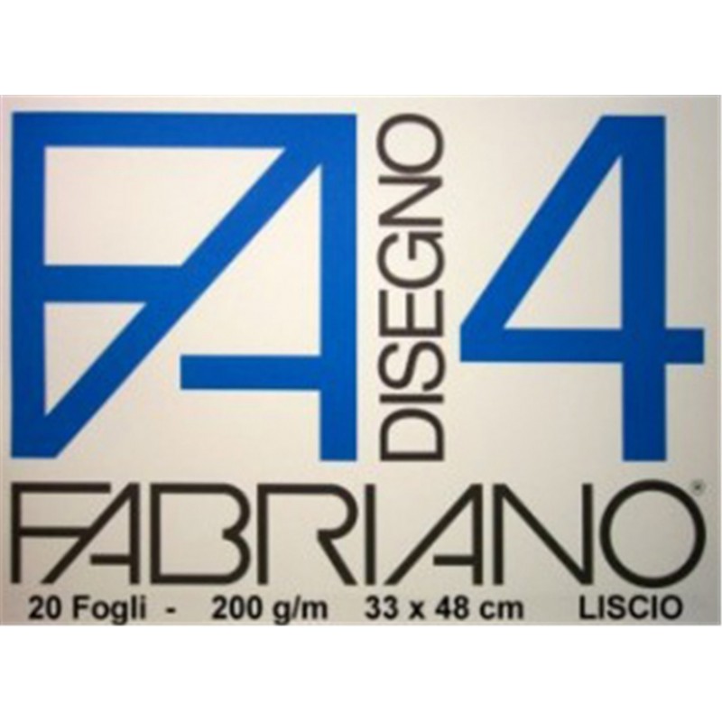 Fabriano Drawing Block 4 33 X 48 Cm Smooth Sheets 220 G 20 Sheets-4 Locking Corners