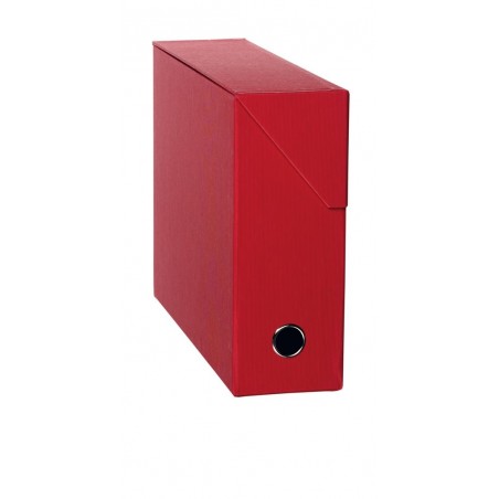 Scatola Archivio Apertura Dorso C/asola Soho Rosso 36