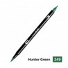 249-Hunter Green Dual Brush Marker Pen | Tombow