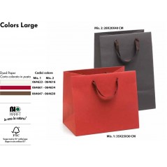 Selezione Vertecchi 10 Pcs Pack Busta Regalo Carta Colors Large 35x25x30cm Bordeaux