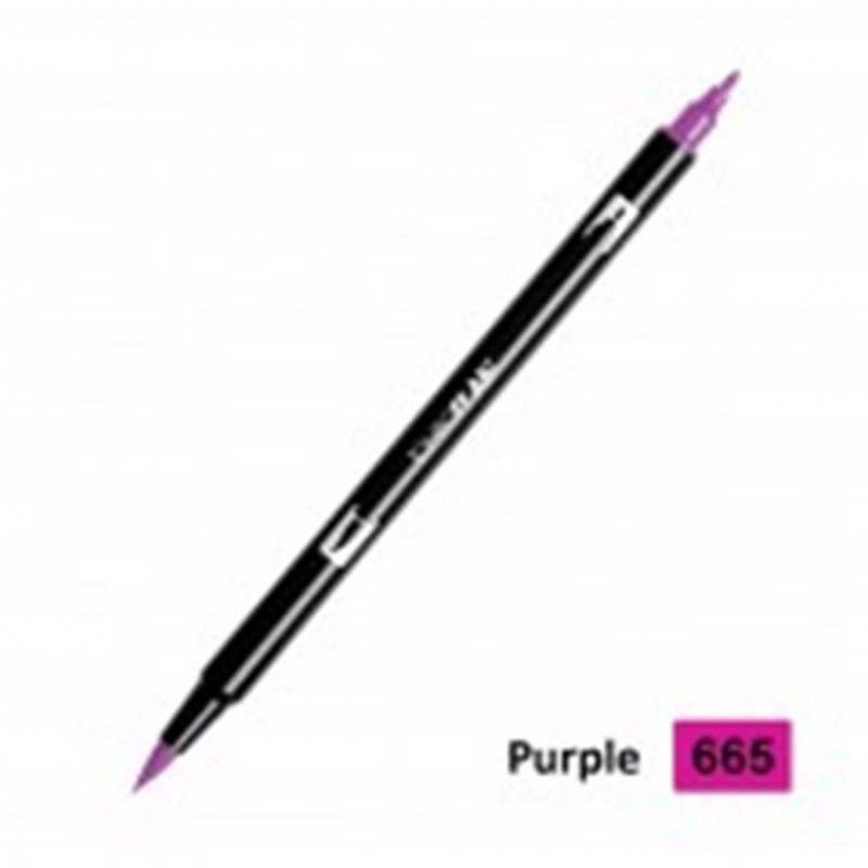 Tombow 6 Pcs Pack Pennarello Dual Brush 665-Purple