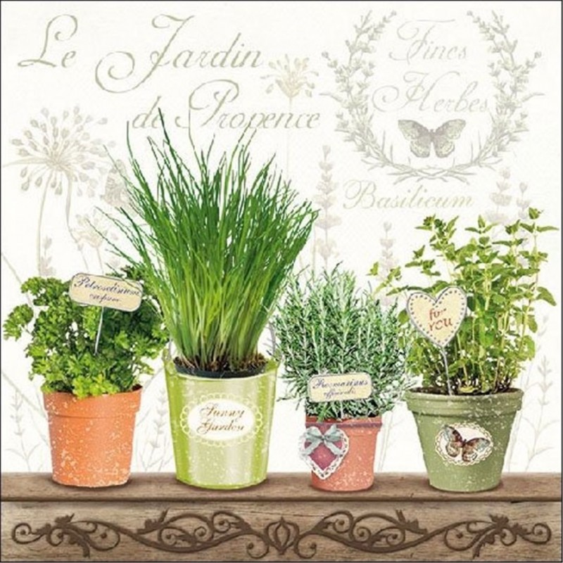 Ambiente Tovagliolo 33x33 Carta Decorato Le Jardin De Provence