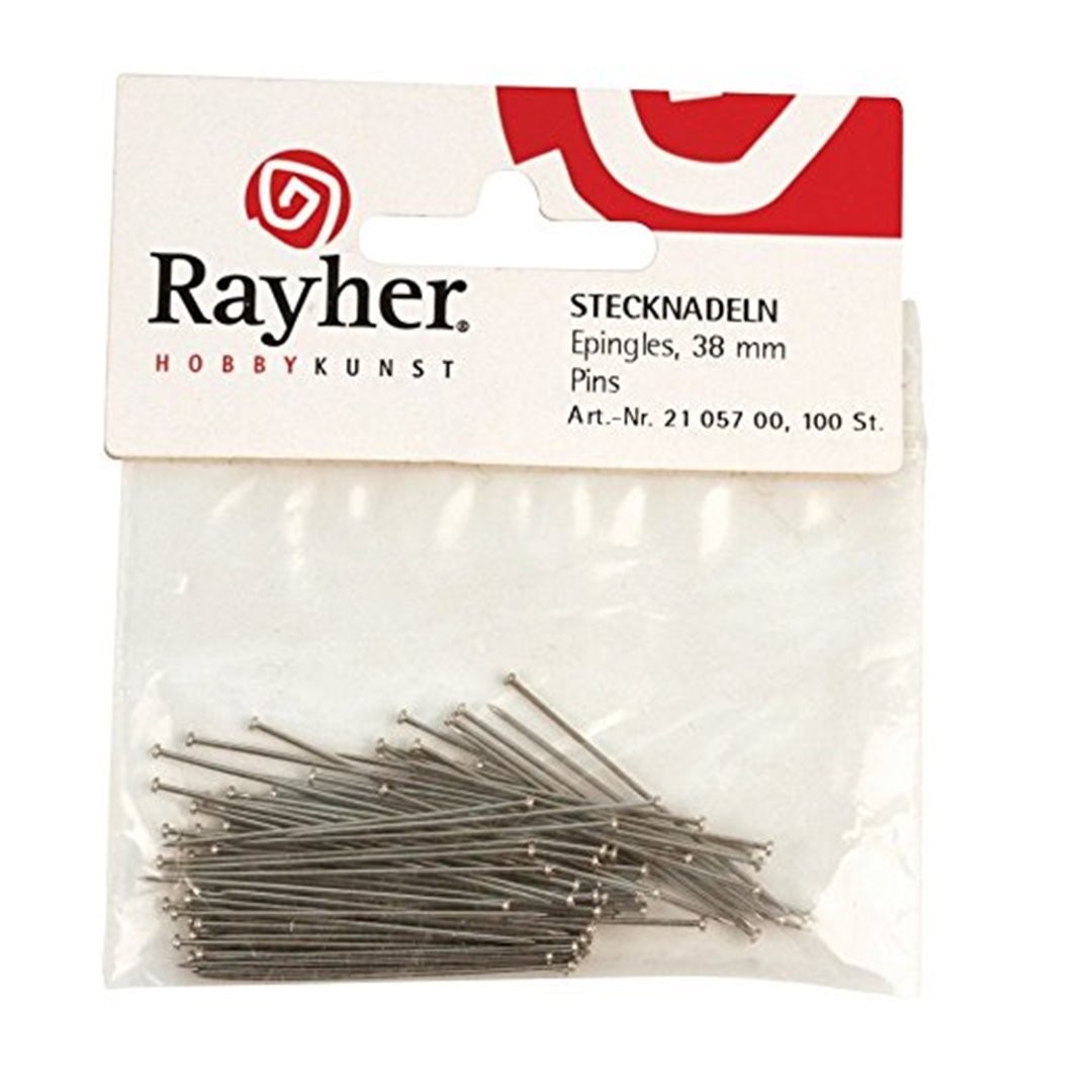 Pins 38 Mm Blister Of 100 Pcs | RAYHER