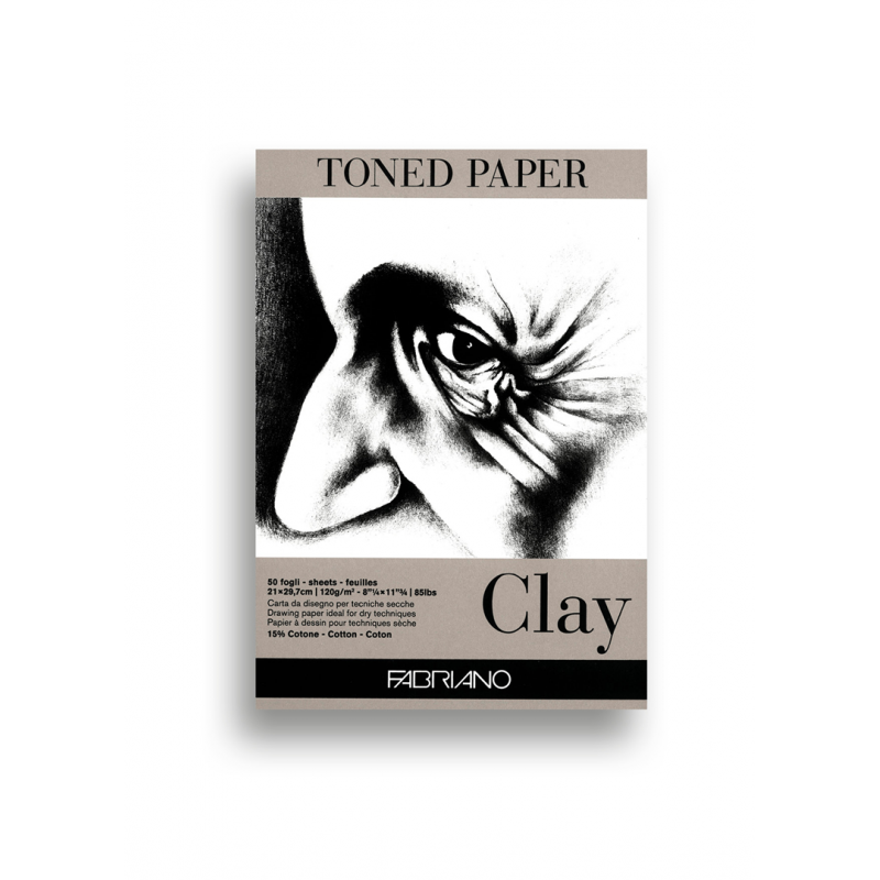 Fabriano Blocco Toned Paper A4 50 Fogli 120 Gr Clay (argilla)