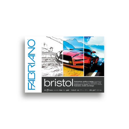 Blocco Bristol Collato A5 Fogli 20 250 Gr.