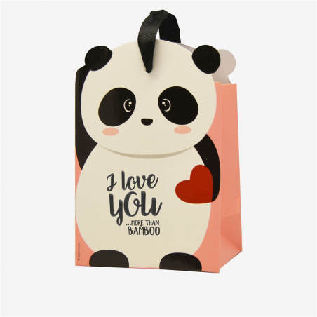 Busta Regalo Carta 15x10x6,5cm Small Vertical Panda