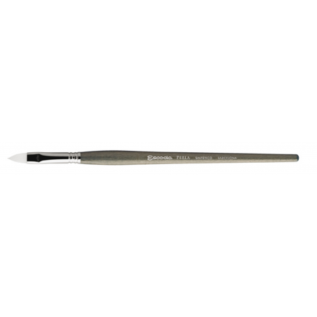 Pennello Perla Toray Bianco Serie 1510 N. 4 Piatto A Lingua Di Gatto