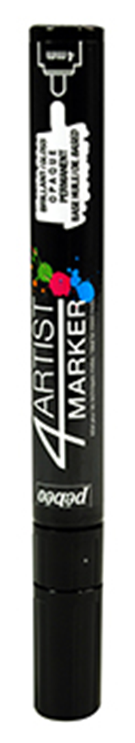 Pébéo 4Artist Marker - Pennarello ad olio Nero - Punta da 4 mm — immagine 2