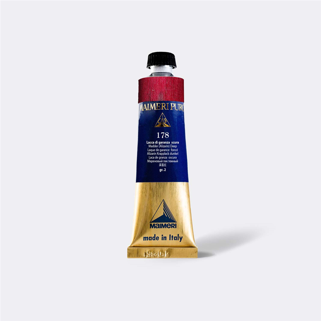Colore A Olio Superiore Puro Serie 2 Tubo 40ml 178-Lacca Di Garanza Scura — immagine 3