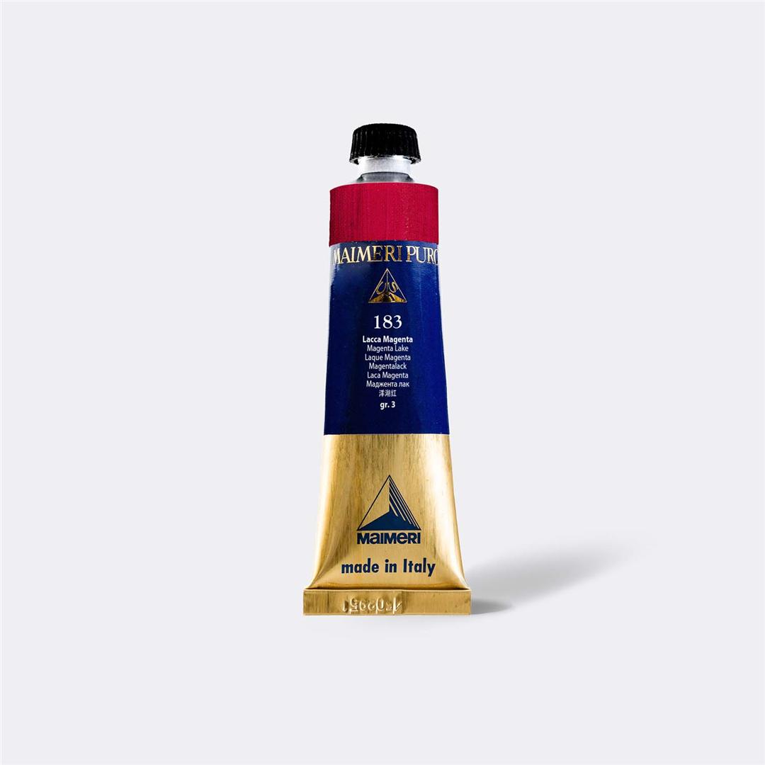 183-Lacca Magenta Tubo 40ml Colore A Olio Superiore Puro — immagine 3