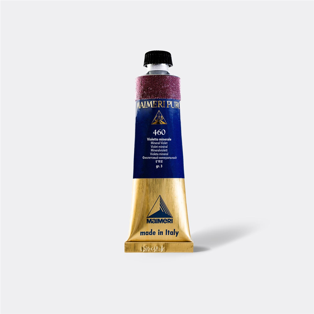 460-Violetto Minerale Tubo 40ml Colore A Olio Superiore Puro — immagine 3