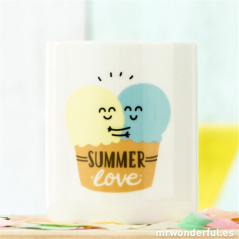 Mr Wonderful Tazza Ceramica 8x9.5cm Messaggi Speciali Mr W Summer Love