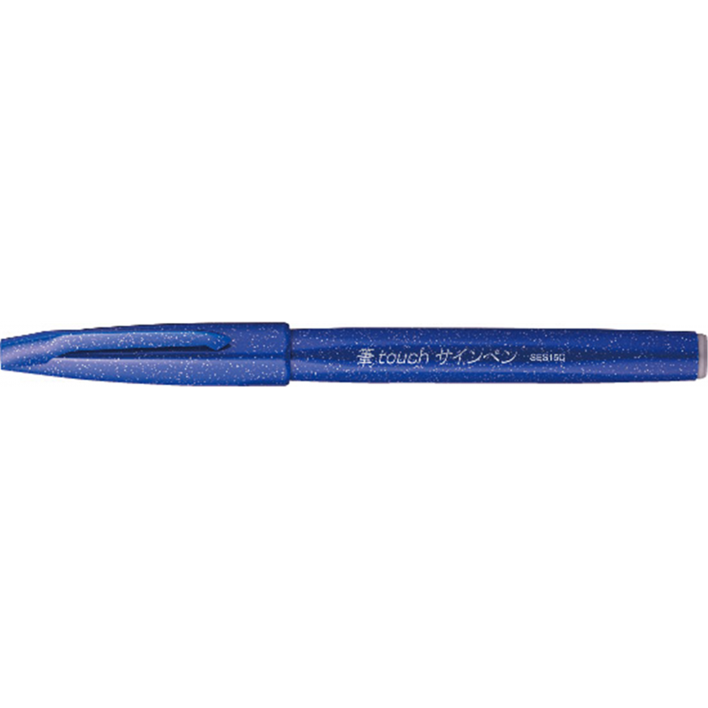 Pentel Pennarello Sign Pen Brush Blu