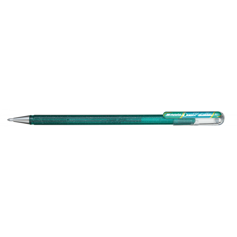 Pentel Hybrid Dual Metallic K110 Glitter Verde+blu Metallizzato