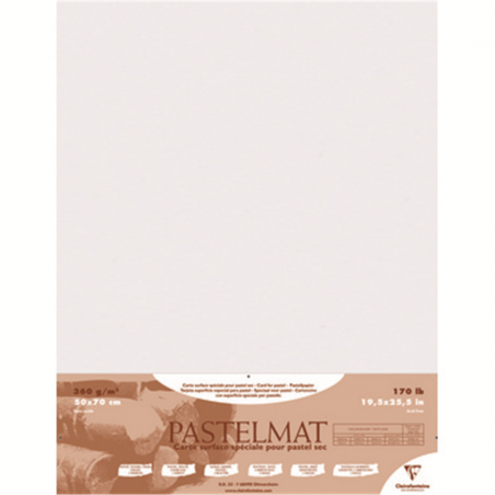 Foglio Pastelmat Gr.360/mq Cm.50x70 Bianco