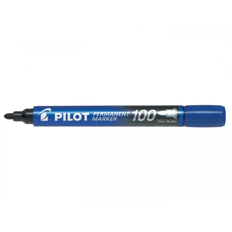 Nykor Pilot Pennarello Marker 100 Punta Tonda Blu