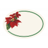 Etichette Adesive Fantasia Natale 6pz Poinsezia | Tassotti