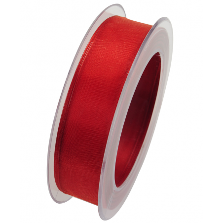 Nastro Infinity 25mm 20 Mt Organza Animato 20-Rosso Chiaro