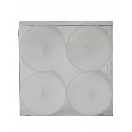 Candela T/light Trasp 20/59mm 4pz  Bianco