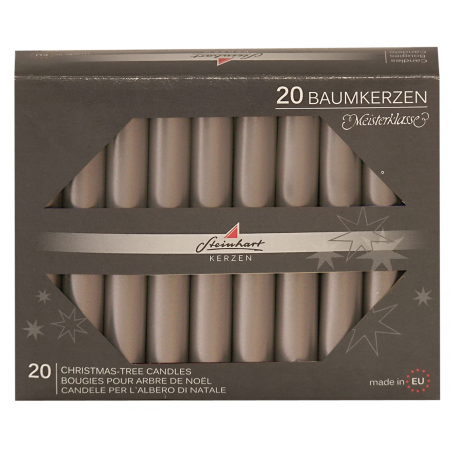 Candela X Albero 95/13mm Metal 20pz  Argento