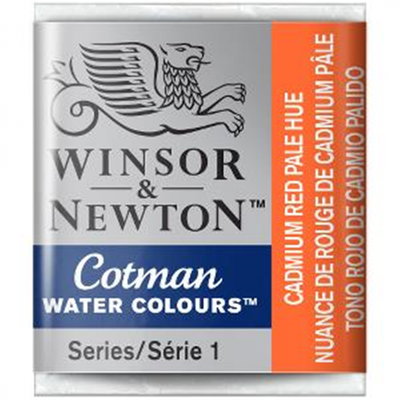 Winsor & Newton Acquarello Fine Cotman 1-2 Godet - Colore 103 Rosso Di Cadmio Chiaro
