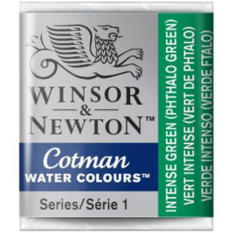Winsor & Newton Acquarello Fine Cotman 1-2 Godet - Colore 329 Verde Intenso ( Verde Ftalo )