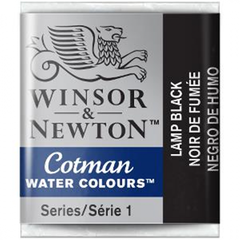 Winsor & Newton Acquarello Fine Cotman 1-2 Godet - Colore 337 Nero Bugia