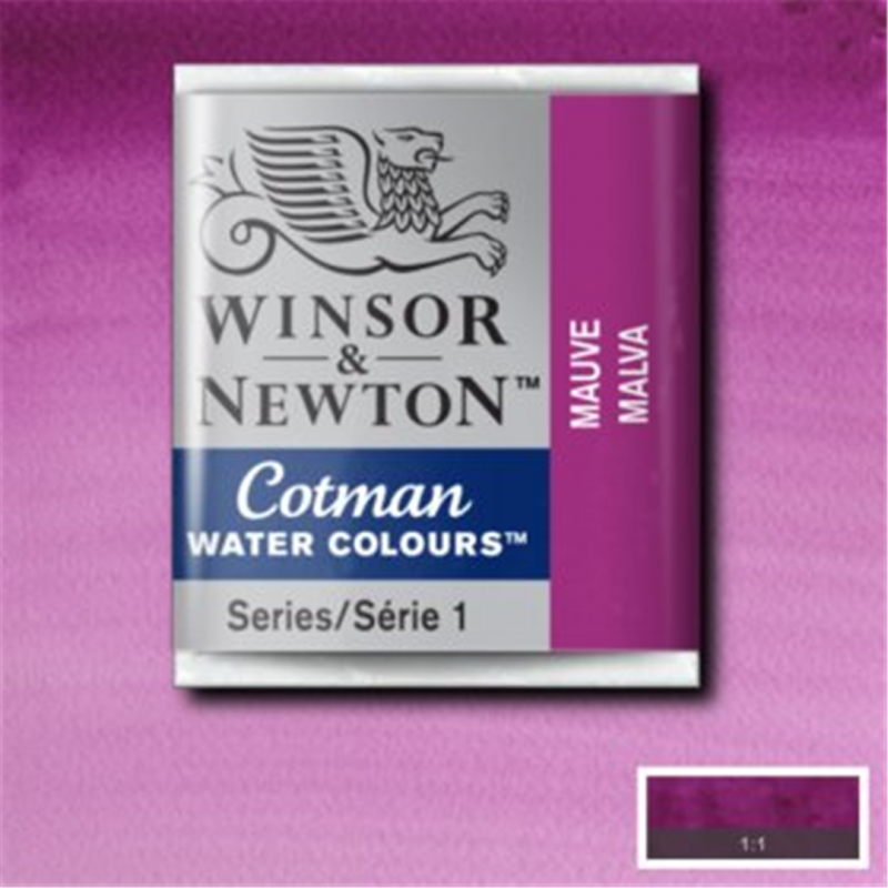 Winsor & Newton Cotman Watercolour End 1-2-398-Mauve Color Godet