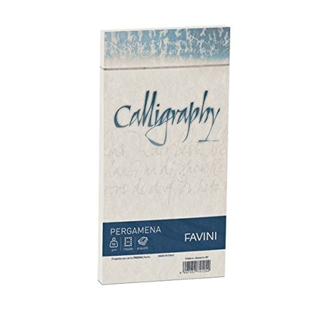 25 Buste Calligraphy 06 Naturale 11x22cm 90gr — immagine 2