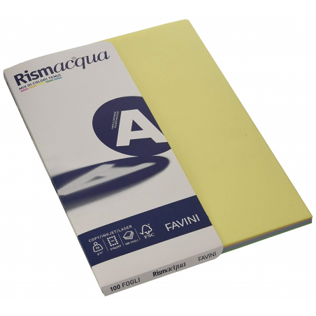 Carta Rismacqua Small A4 90gr 100fg Mix 5 Colori