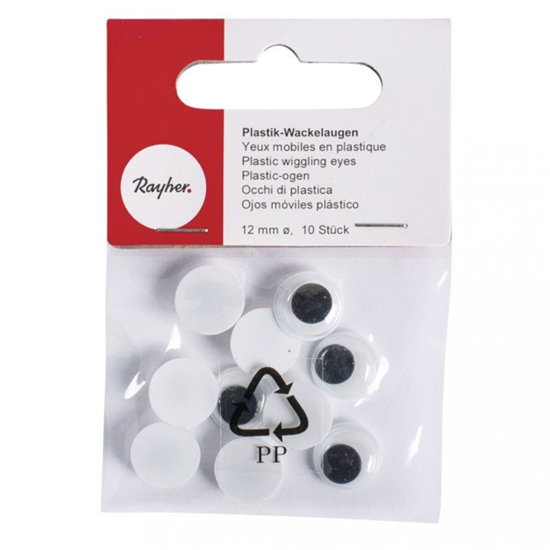 Occhi In Plastica Ø 12 Mm Blister Pezzi 10 — immagine 2
