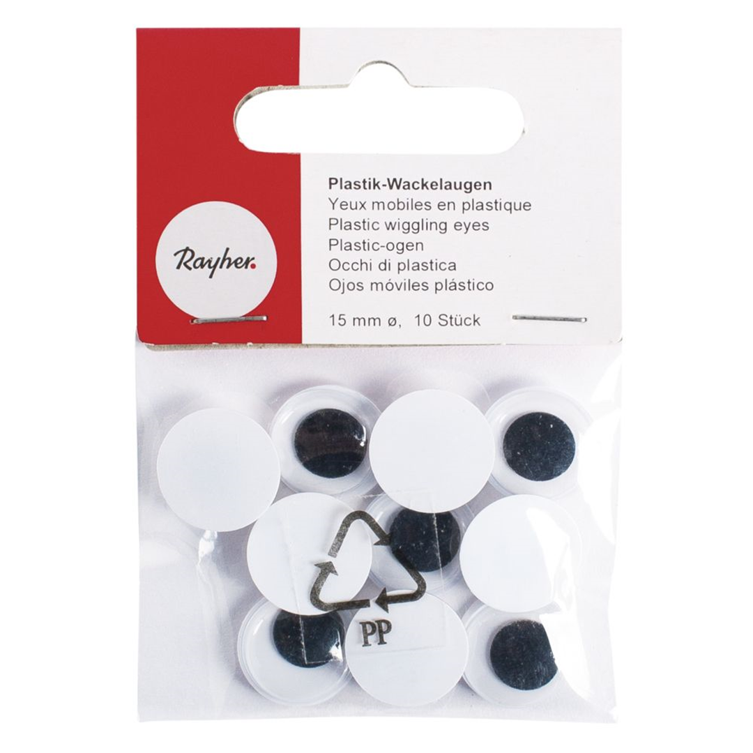 Occhi In Plastica Ø 15 Mm Blister Pezzi 10 — immagine 2