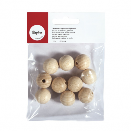 Palline Legno Ø 20 Mm Blister Pezzi 10
