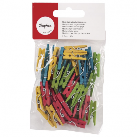 Minimollette 2,5 Cm Blister Pezzi 48 - Legno
