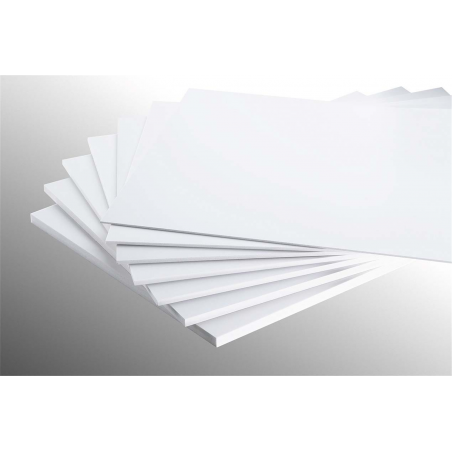 Pvc Espanso 2mm Cm.66x100 Bianco Finitura Opaca