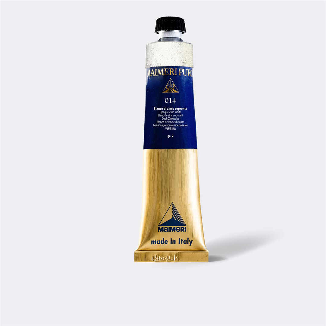 014-Bianco Di Zinco Coprente Colore A Olio Superiore  Puro Serie 2 Tubo 80ml — immagine 3