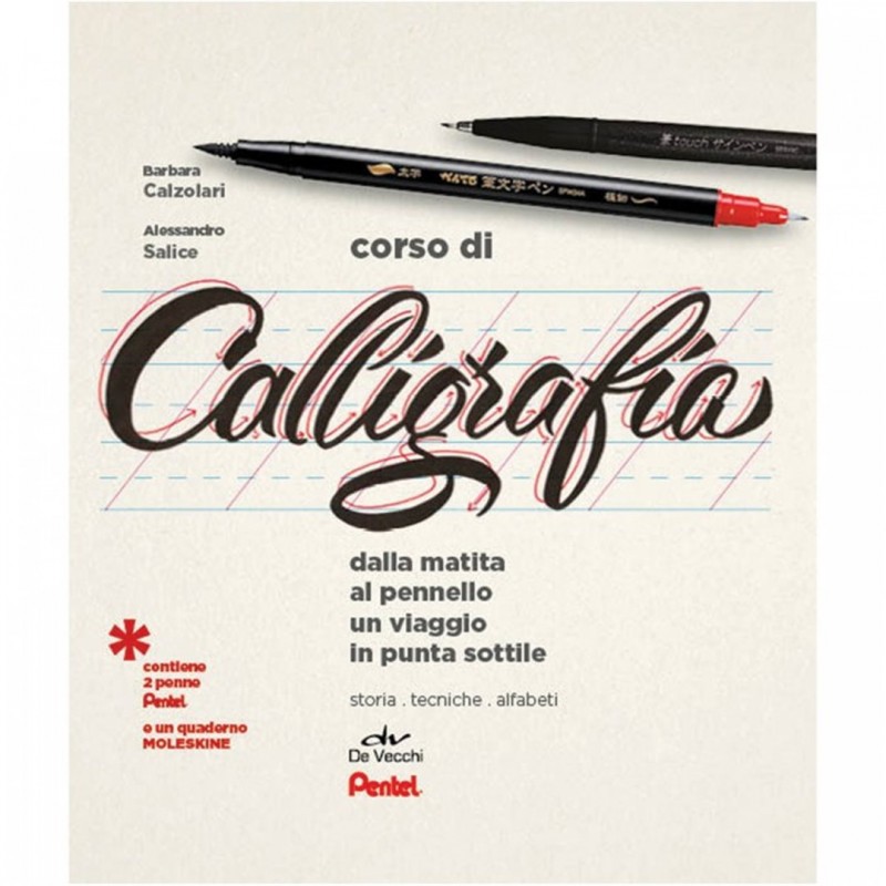 Pentel In Collaborazione Con Giunti Editore Calligraphy Set