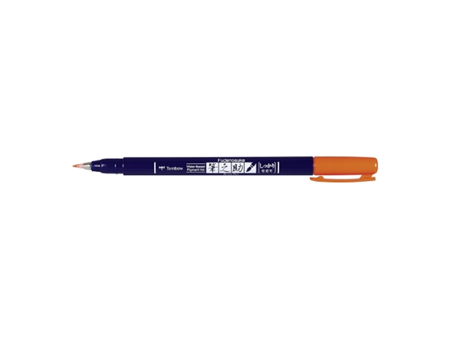 Tombow Fudenosuke Colour Brush Pen - Orange — immagine 2