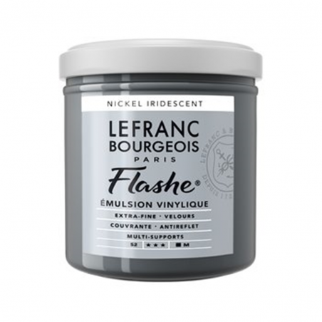 Acrilico Flashe Serie 2 125ml Vaso In Vetro 833 Nichel Iridescente