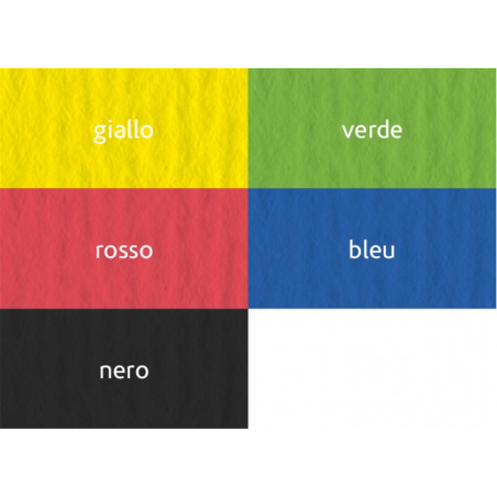 Blocco  Colore 33x48 Cm 220 Gr 25 Fogli 5 Colori
