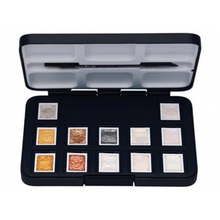 Set Acquarello In 1/2 Godet Pocket Box Colori Speciali