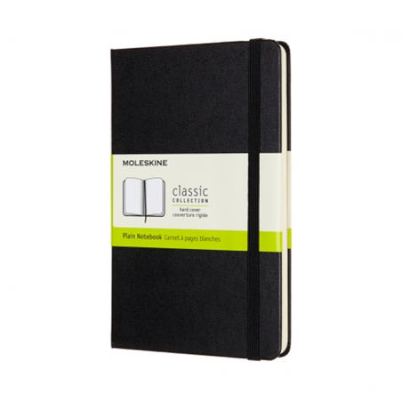 Notebook Plain Neutro Medium Black - Nero Hard Cover
