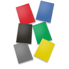 Pigna 10 Pcs Pack Notebook A5 5 Mm C-42fg Margin 80gr Monochrome 