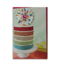 325 Birthday Card Virca Signature Multi Glitter Layered Cake | Selezione Vertecchi