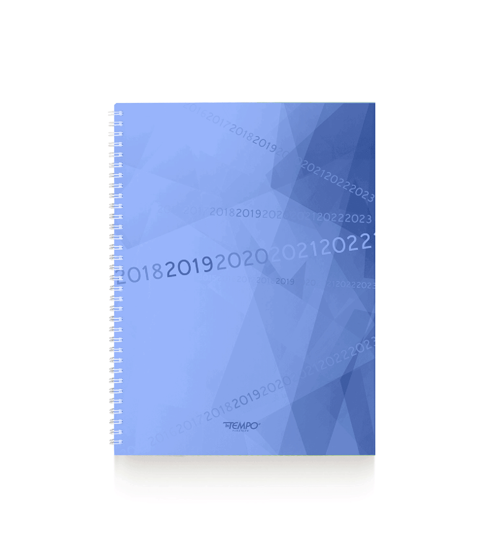 Agenda Mensile Polipro' A4 Spiralata Colori Assortiti — immagine 2