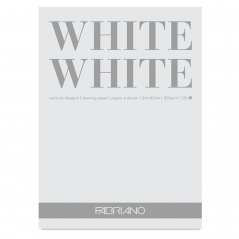 Fabriano Blocco  White White 24x32 300 Gr Fogli 20