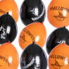 Black / Orange Halloween Balloon 8pcs D30cm | Carnival Toys