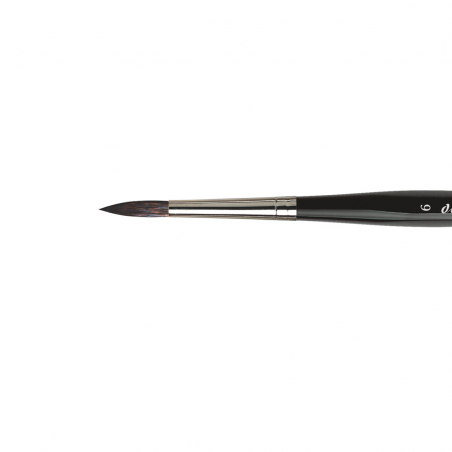 Pennello Casaneo Serie 5598 N.6 Tondo Manico Corto Fibra Sintetica